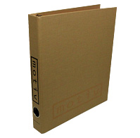 Fabric wrapped silkscreened binder