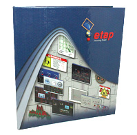 1" Custom Binder four color turned edge