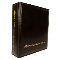 Leather Sewn Ringed Binder