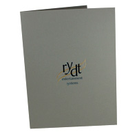 Foil Stamped Presentation Folder