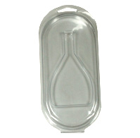 Clamshell with clear plastic insert